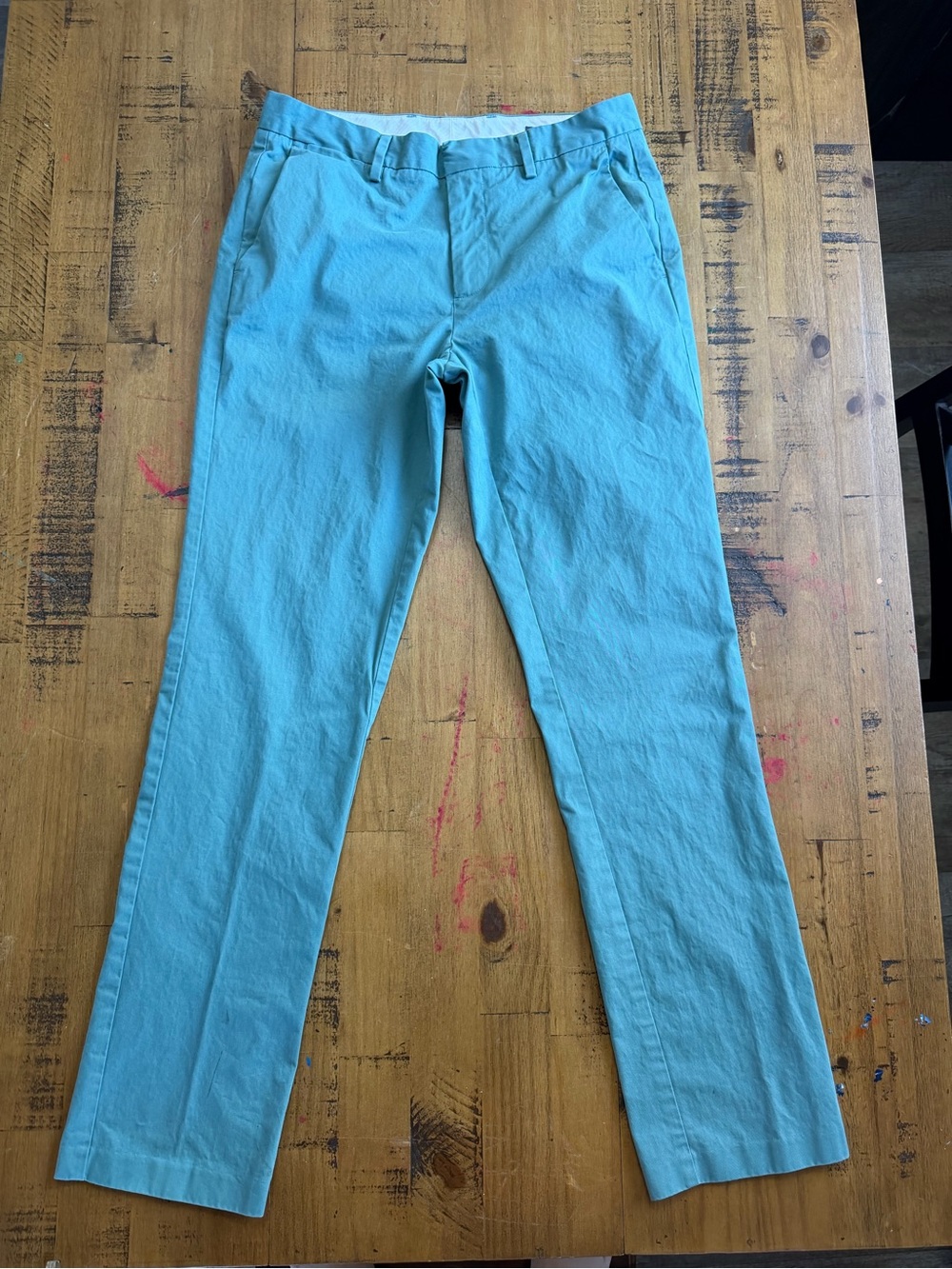 Bonobos Aqua Blue Slim Casual Chinos